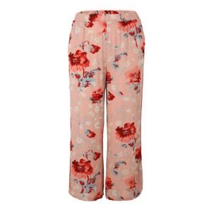 ONLY Carmakoma Kalhoty 'Flora Zinnia'  mix barev / růžová