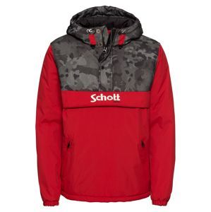 Schott NYC Zimní bunda 'HUSKY 18'  kouřově šedá / červená