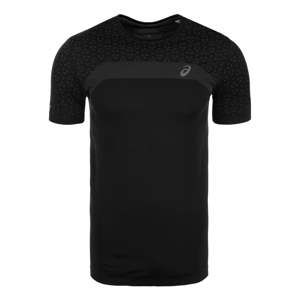 ASICS Funkční tričko 'Seamless Texture'  tmavě šedá / černá