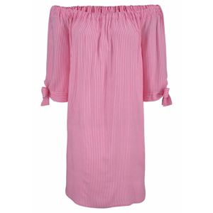 LASCANA Plážové šaty  pink / bílá