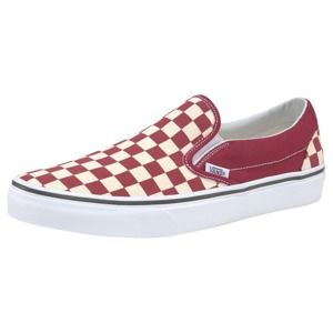 VANS Slip on boty 'Checkerboard'  pastelově červená / bílá