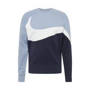 Nike Sportswear Mikina  kouřově modrá / tmavě modrá / bílá