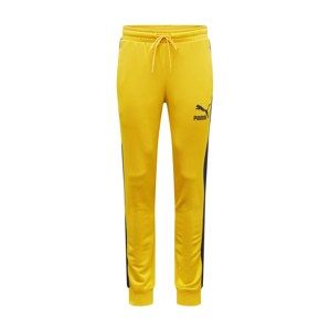 PUMA Sportovní kalhoty 'Iconic T7'  žlutá