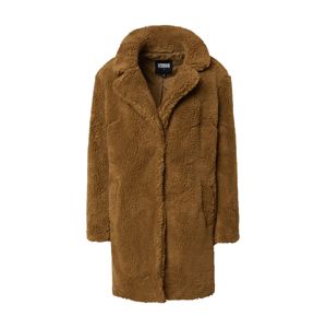 Urban Classics Přechodný kabát 'Ladies Oversized Sherpa Coat'  hnědá