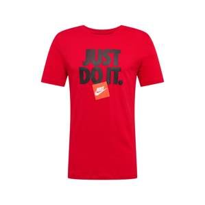 Nike Sportswear Tričko  oranžová / červená / černá