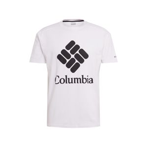 COLUMBIA Tričko 'Columbia Lodge Logo Tee'  černá / bílá