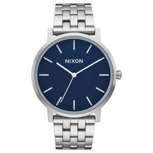 Nixon Analogové hodinky 'Porter'  modrá / stříbrná