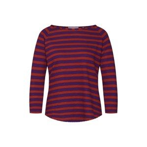 Rich & Royal Tričko 'Heavy Jersey striped'  fialová / rezavě červená