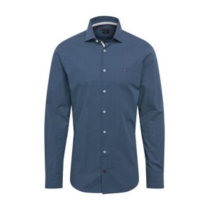 Tommy Hilfiger Tailored Košile 'Poplin'  bílá / námořnická modř