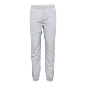 Nike Sportswear Kalhoty 'M NSW VW SWOOSH WOVEN PANT'  šedá / bílá / perlově bílá