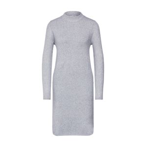 JACQUELINE de YONG Úpletové šaty 'JDYMEZA L/S SLIT DRESS KNT'  šedá