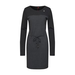 Ragwear Šaty 'NUGGIE DRESS'  šedá / černá