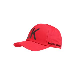 Calvin Klein Jeans Kšiltovka 'J CK Jeans Cap M'  černá / červená