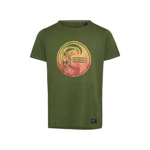 O'NEILL Funkční tričko 'Circle Surfer'  tmavě zelená / mix barev