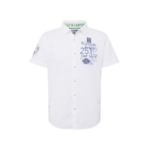 CAMP DAVID Košile 'shirt 1/2 regular fit'  černá / bílá