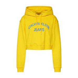 Calvin Klein Jeans Mikina  světlemodrá / žlutá