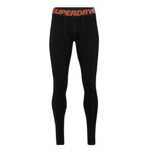 Superdry Snow Sportovní spodní prádlo 'CARBON BASELAYER LEGGING'  černá