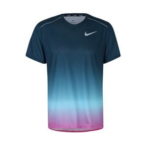 NIKE Funkční tričko 'M NK DRY MILER SS PR'  světlemodrá / tmavě modrá / pink