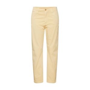 BOSS Chino kalhoty 'Solga-D'  pastelově žlutá