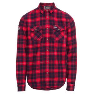 Superdry Košile 'RIDGE RAW ROOKIE'  světle červená / černá