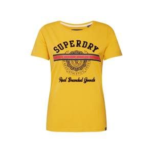 Superdry Tričko  zlatě žlutá