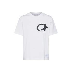 Calvin Klein Jeans Tričko 'MODERNIST CK STAR STRAIGHT TEE'  černá / bílá