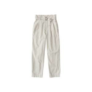 Abercrombie & Fitch Kalhoty s puky  béžová / bílá