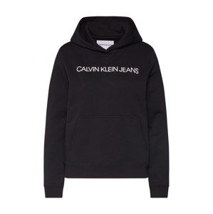 Calvin Klein Jeans Mikina 'INSTITUTIONAL HOODIE'  černá