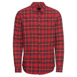 NEW LOOK Košile 'RPASO 23.03.18 TARTAN RED CHECK P-'  tmavě šedá / červená