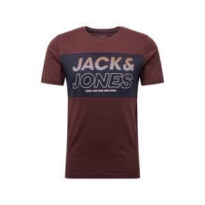 JACK & JONES Tričko  hnědá
