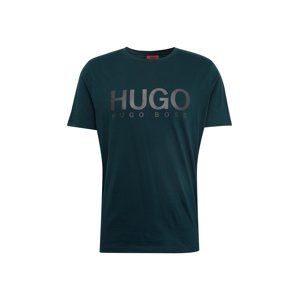 HUGO Tričko 'Dolive-U2 10182493 01'  tmavě zelená