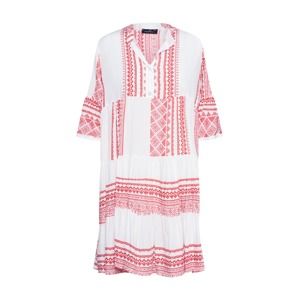 Zwillingsherz Letní šaty 'Mediteran'  světle červená / bílá