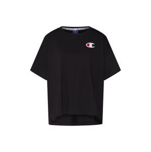 Champion Authentic Athletic Apparel Tričko 'Boxy Crewneck T-Shirt'  červená / černá