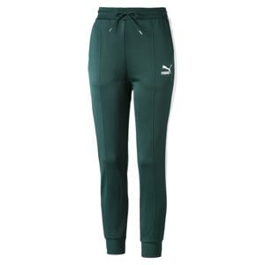 PUMA Sportovní kalhoty 'Classics T7'  tmavě zelená / bílá