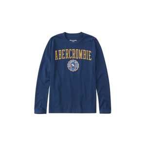 Abercrombie & Fitch Tričko  námořnická modř / zlatě žlutá