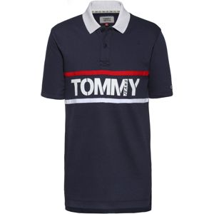 Tommy Jeans Tričko  červená / námořnická modř / bílá