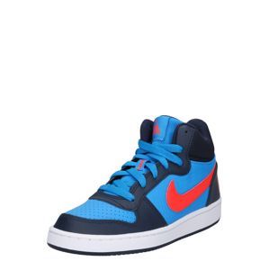 Nike Sportswear Tenisky 'Court Borough Mid'  kouřově modrá / noční modrá / červená