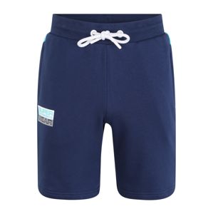 Superdry Sportovní kalhoty  aqua modrá / tmavě modrá