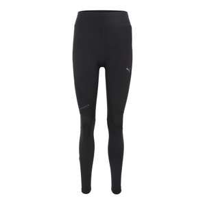 PUMA Sportovní kalhoty 'Run'  světle šedá / černá