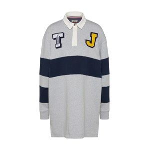 Tommy Jeans Šaty 'TJW RUGBY DRESS'  světle šedá