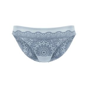 PALMERS Kalhotky 'Crochet Print Minislip'  světlemodrá