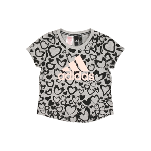 ADIDAS PERFORMANCE Funkční tričko  světle šedá / černá / růžová