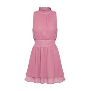 NA-KD Letní šaty 'Double Layer High Neck Smock Dress'  pink