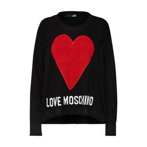 Love Moschino Svetr  šedá / červená