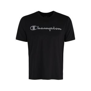 Champion Authentic Athletic Apparel Funkční tričko  černá / stříbrná