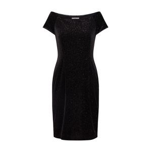 EDC BY ESPRIT Šaty 'velvet dress mu Dresses knitted'  černá