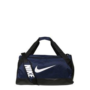 NIKE Sportovní taška 'Brasilia M'  modrá / černá / bílá