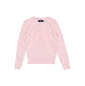 POLO RALPH LAUREN Mikina s kapucí 'MINI CABLE-TOPS-SWEATER'  pink