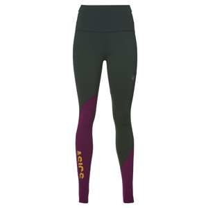 ASICS Sportovní kalhoty 'FUZEX HIGHWAIST TIGHT'  tmavě zelená / fialová