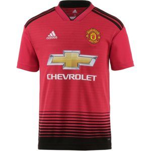 ADIDAS PERFORMANCE Funkční tričko 'Manchester United 18/19 Home'  červená / černá